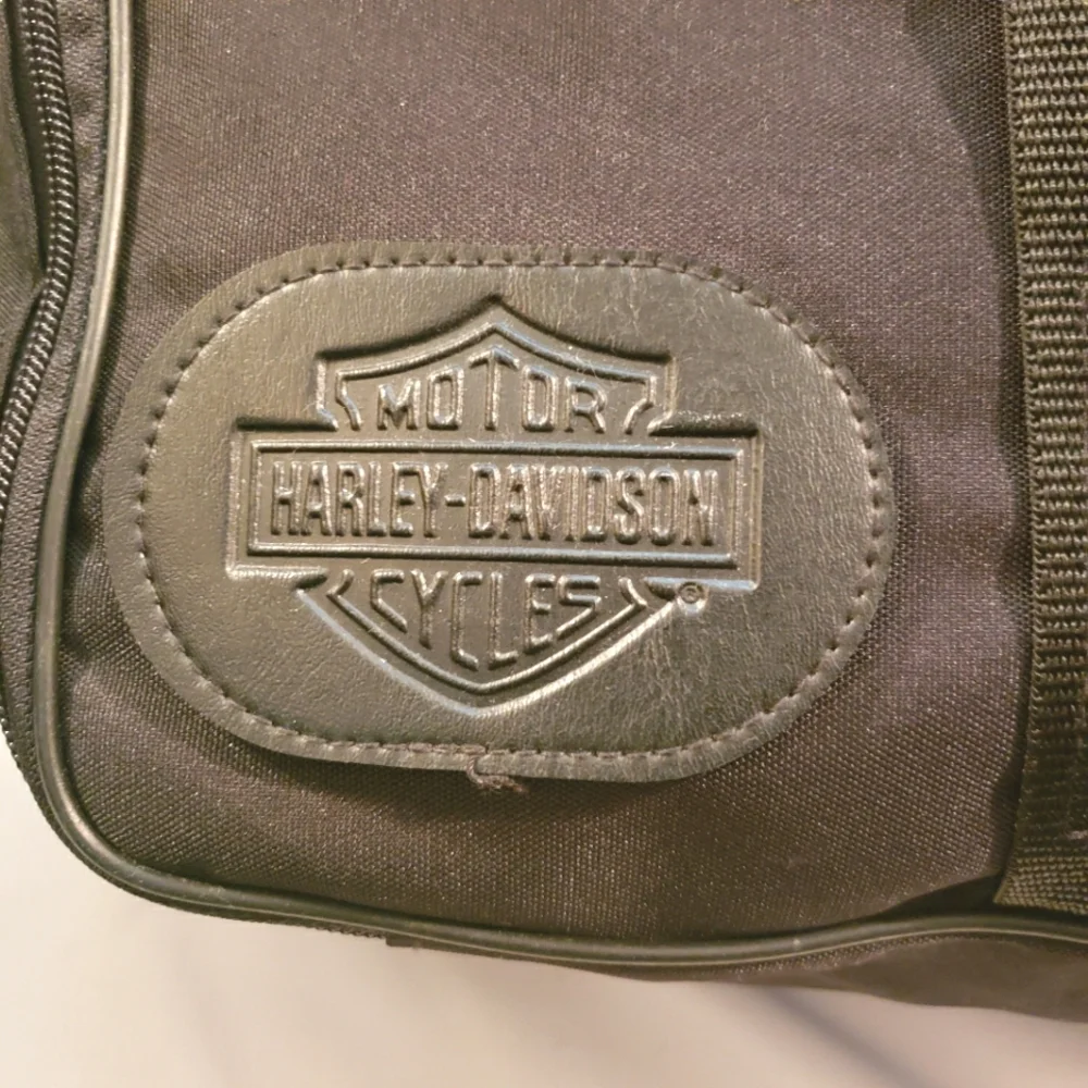 Harley Davidson Zip Duffle Bag Black